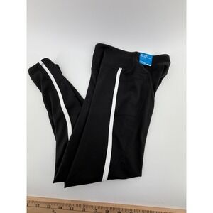 DSG Athletic‎ Leggings Black White Stripe Kids Youth Medium YM Activewear